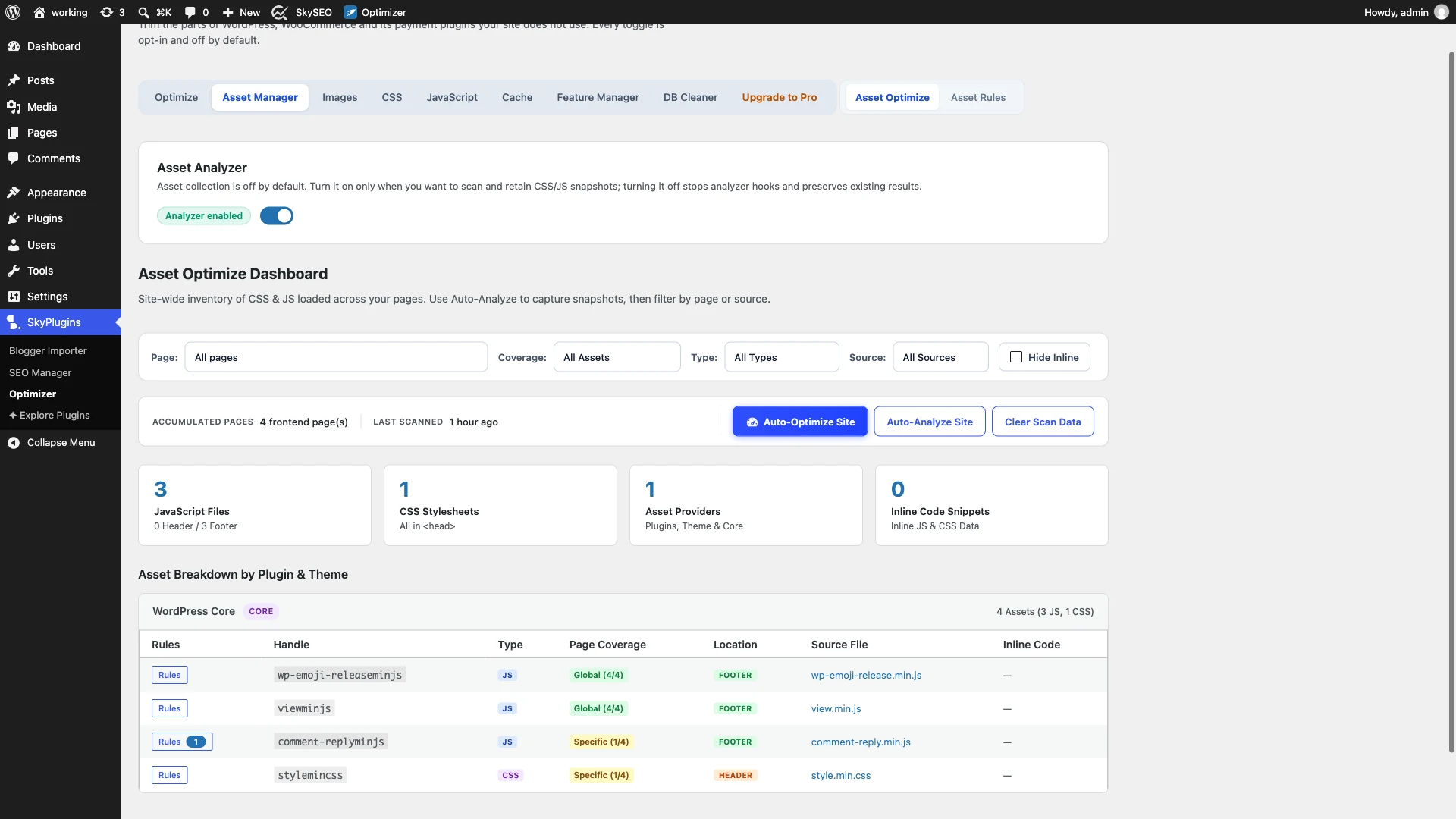 Auto-Optimize Site Recommendations in SiteSkyline Optimizer