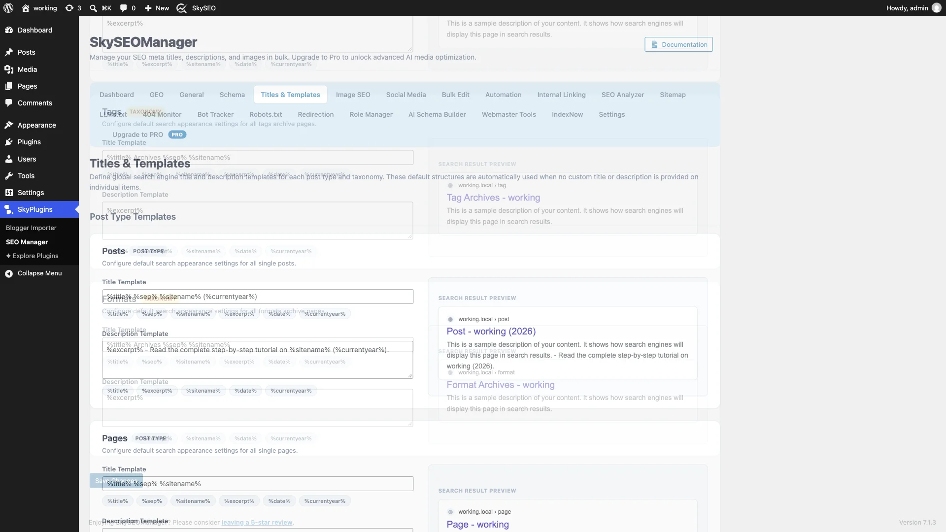 Real-time Google SERP snippet preview updating dynamically